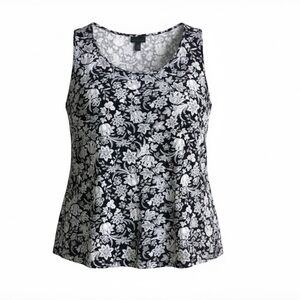 J.Jill Black Lotus Sleeveless Casual top